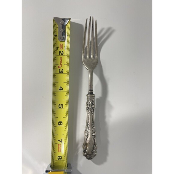 1847 Rogers Bros A1 Dinner Fork 8" Antique Vintage Silverplate Ornate Victorian - Picture 9 of 9